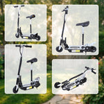Trottinette électrique 120 W pliable pour enfant de 6+ ans hauteur guidon et selle réglable 10 Km/h max. noir