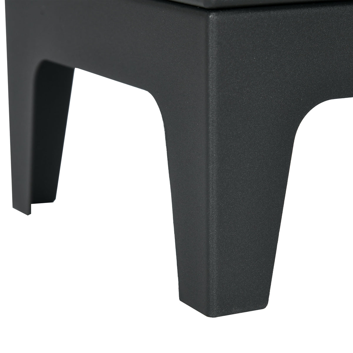 Cheminée à l'éthanol sur pieds style contemporain avec réservoir 1,2Lenviron couverture 25 m² 39 x 26 x 54 cm noir