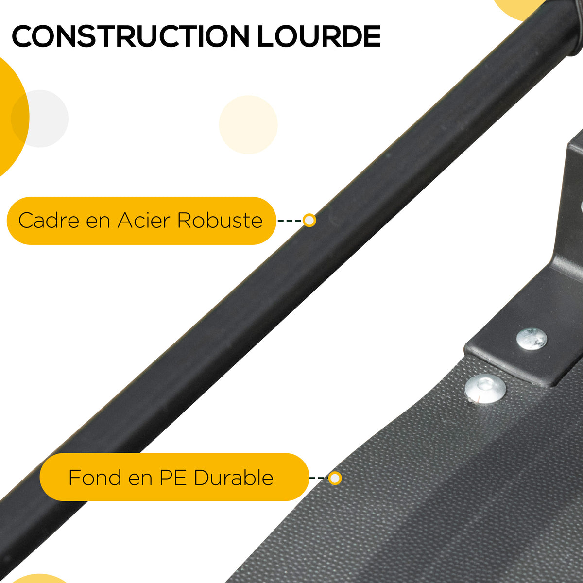 Remorque pliable pour vélo en acier roues 16 pouces charge max. 40 kg avec barre d'attelage universelle