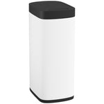 Pattumiera da cucina automatica 50L, pattumiera con sensore di movimento, a batterie, 26,5x35,5x68cm, crema