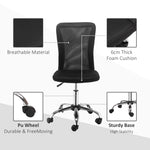 Lot 2 de chaises de bureau ergonomique hauteur réglable piètement chromé pivotant 360° revêtement maille noir