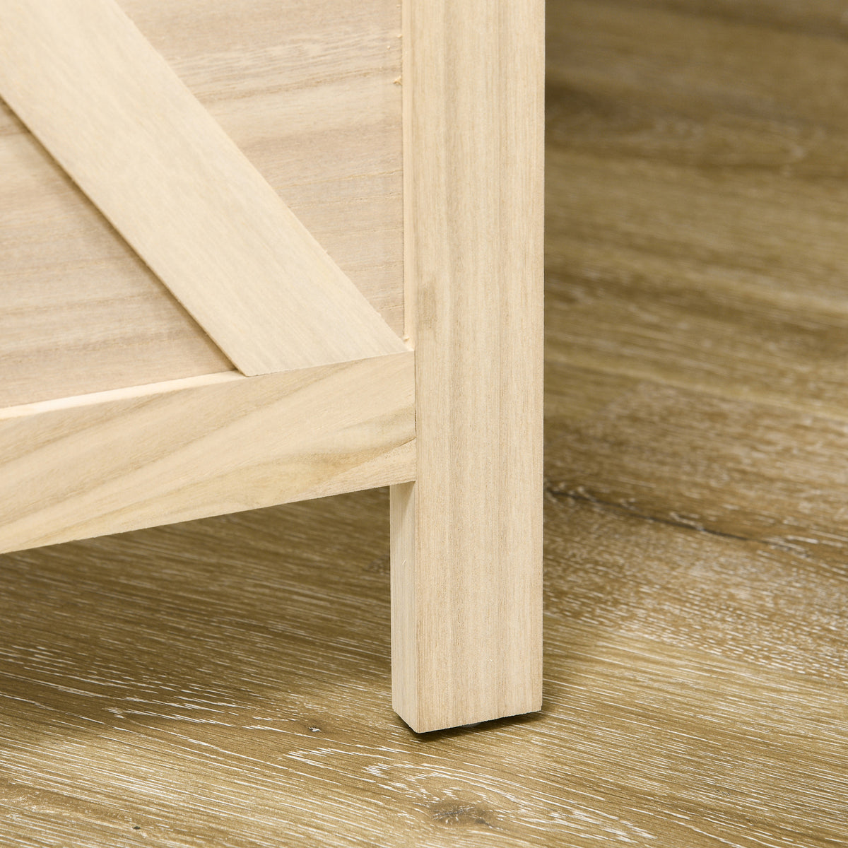 Paravent intérieur en bois 4 panneaux séparateur de pièce pliable panneau perforé 152 x 1,7 x 144,5 cm bois naturel