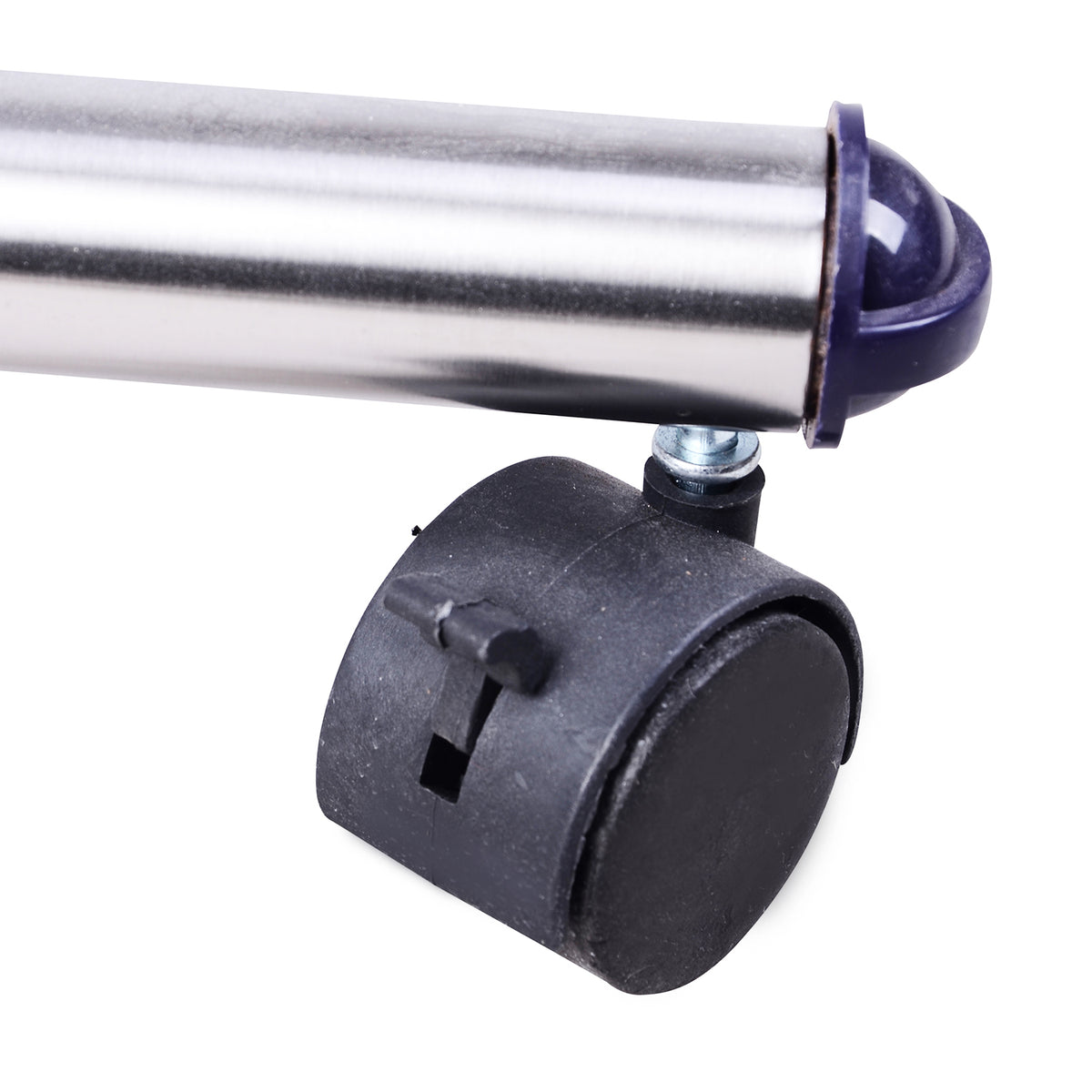 Portant à Vêtements, Tringle Réglable à Roulettes en Acier Inox, Charge Max. 25 kg, Argent