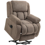 Fauteuil releveur électrique massage et chauffage avec repose-pied, dossier inclinable, télécommande et poche latérale