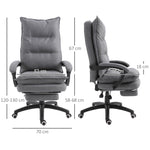Fauteuil de bureau massant ergonomique, chaise de bureau avec dossier inclinable, hauteur réglable