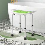 Siège de Douche réglable en Hauteur Tabouret de Douche Ergonomique Pieds antidérapants Charge Max. 135 Kg alu HDPE Vert