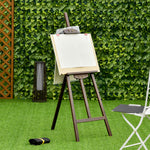 Chevalet d'artiste sur pieds dim. 51,5L x 71,5l x 134,5H cm inclinaison réglable 90° max. bois de pin
