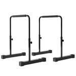 Dips barre parallèle Station de Musculation Réglable en Acier, hauteur réglables avec 4 niveaux pour Dips, Push Up, Parallettes Fitness, noir