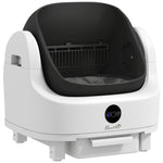 Lettiera per gatti autopulente, cassetta igienica automatica aperta, isolamento dagli odori/protezione di sicurezza, bianco