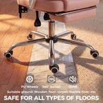Chaise Bureau Ergonomique, Fauteuil de Bureau Inclinable en Cuir Synthétique Adapté aux Animaux, Hauteur Réglable, Rose