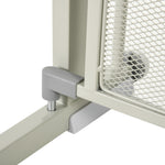 Lot de 2 barrières de sécurité pour animaux domestique avec fermeture automatique double verrouillage largeur 75-103 cm