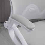 Lot de 2 fauteuils de bureau chaise de bureau assise haute réglable dim. 64L x 60l x 106-126H cm pivotant 360° maille