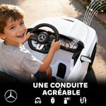 Voiture électrique enfants Mercedes AMG CLE 53 12V 2 moteurs télécommande parentale 2,4G 99 x 55 x 43 cm blanc