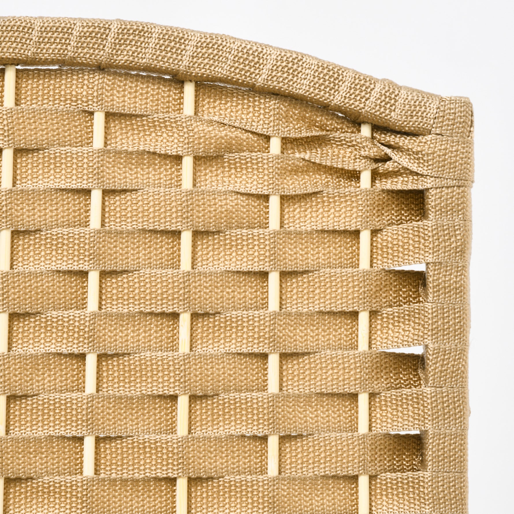 Paravent interieur en bois 8 panneaux 320 x 170 cm séparateur de pièce pliable pour salon, chambre à coucher, naturel