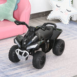 Cavalcabile Quad per bambini 18-36 mesi dim. 67L x 38P x 44A cm Effetti luminosi e sonori Nero