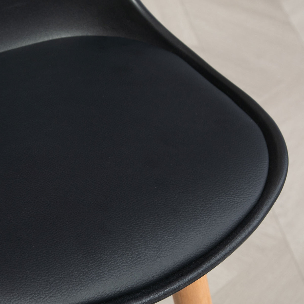 Lot de 2 tabourets de bar, chaises de bar avec dossier et repose-pieds, assise rembourrée, 43 x 43 x 91 cm, noir