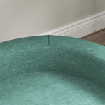 Canapé pour chien grand lit surélevé pour chien coussin lavable cadre en bois tissu polyester 98 x 67 x 25 cm vert clair