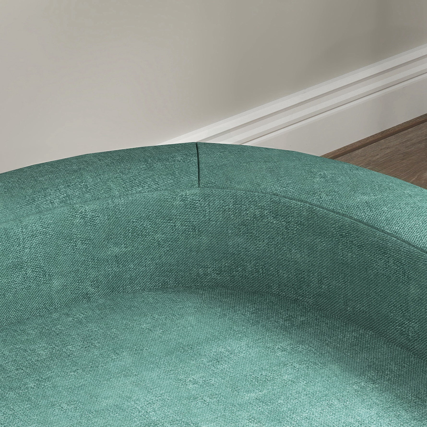 Canapé pour chien grand lit surélevé pour chien coussin lavable cadre en bois tissu polyester 98 x 67 x 25 cm vert clair