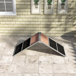Dog agility ramp dog agility equipment A-frame non-slip surface 173 x 59 x 66 cm gray