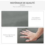Lot de 2 Matelas pour Chaise Longue transat Bain de Soleil avec Sangles d'attache pour Jardin MATELAS