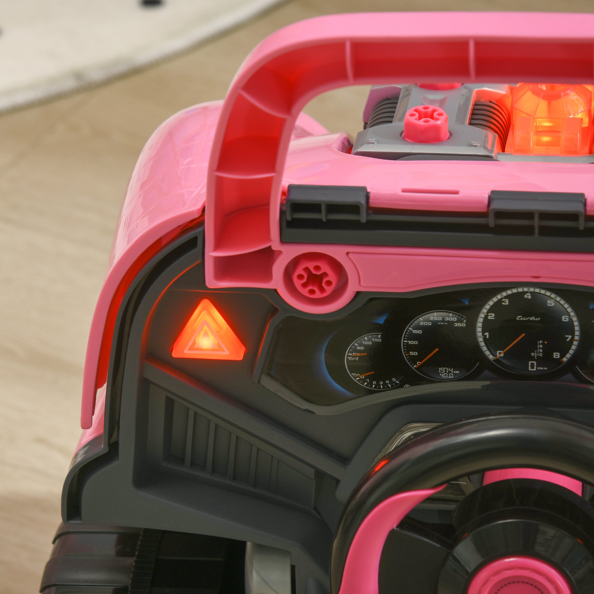 Camion mécano 2 en 1 jouet bricolage enfant jeu d'imitation mécanicien nombreux qccessoires total de 61 pièces rose