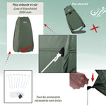Tente de douche pop-up tente de toilette pliable et portable anti-UV sac de transport inclus pour plage, pêche, randonnée, bain, l'extérieur, vert
