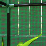 Serre de jardin avec étagères 3 niveaux serre d'hivernage bâche renforcée en PE porte enroulable 100 x 40 x 150 cm vert