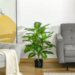 Plante artificielle calathea hauteur 95 cm pot ciment - intérieur