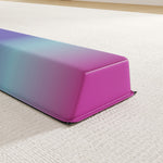 Poutre de gymnastique pliable fond antidérapant, poignée de transport, 236 x 10/15 x 6,5 cm multicolore