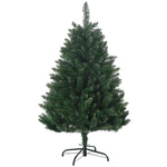 Sapin de Noël artificiel 305 branches avec pied croix acier amovible Ø 85 x 120H cm vert