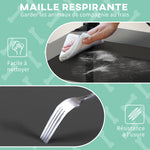 Lit pour chien chat sur pieds grand confort velum anti-UV oxford sac de transport inclus 76 x 61 x 69,5 cm gris