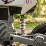 Moto électrique pour enfant moto cross pour enfants de 3 à 6 ans 2 moteurs 12V vitesse 5 km/h 109,5x60x72,5cm rose