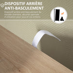 Mobile contenitore dispensa cassettiera moderno 1 anta e 4 cassetti - in legno - per soggiorno, cucina, ingresso, sala da pranzo - marrone