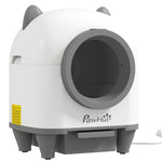 Bac à litière pour chat autonettoyant 80L, bac à litière automatique contrôle app, anti-pinch, 55,5 x 51 x 60 cm, blanc