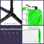 Set completo 3 in 1 per badminton, pickleball e pallavolo, giochi sportivi da esterno con rete ad altezza regolabile