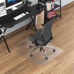 Tapis chaise de bureau 90 x 120 cm antidérapant, tapis de sol bureau résistant aux rayures, transparent