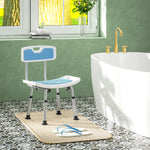 Tabouret de douche pour personnes âgées et handicapées hauteur réglable patins antidérapants support de pomme de douche