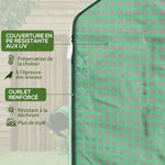 Serre de jardin avec 1 porte, 1 fenetres, étagères 3 niveaux pour Légumes Plantes Fleurs Bâche PE 140 x 143 x 190 cm