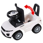 Porteur Enfant Véhicule à Pousser, Porteur Bébé avec Klaxon, Compteurs Factices et Coffre à Jouets, pour Enfants de 12 à 36 Mois, Blanc