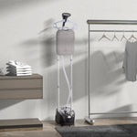 Défroisseur vapeur vertical 1950 W 32g/min, réservoir d'eau 2 L, tige télescopique, 11 températures réglables, noir