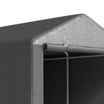 Abri de jardin tente de stockage portable abri de vélo garage pour extérieur avec cadre en acier galvanisé grande porte