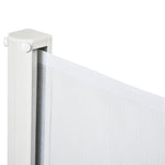 Lot de 2 barrières de sécurité barrière animaux rétractable automatique 1,15L x 0,83H m textilène acier blanc