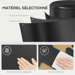 Poubelle de Cuisine 30 L en Métal, Poubelle à Pédale avec Couvercle à Fermeture Douce et Seau Amovible, Noir
