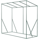 Serre de Jardin Anti-UV 2 fenêtres moustiquaires + Barres renforcement 200L x 77l x 169H cm Acier PE Vert