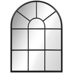 Miroir mural en métal cadre doré en forme de voûtée – 70 x 50 cm – décoration pour entrée ,chambre à coucher, salon