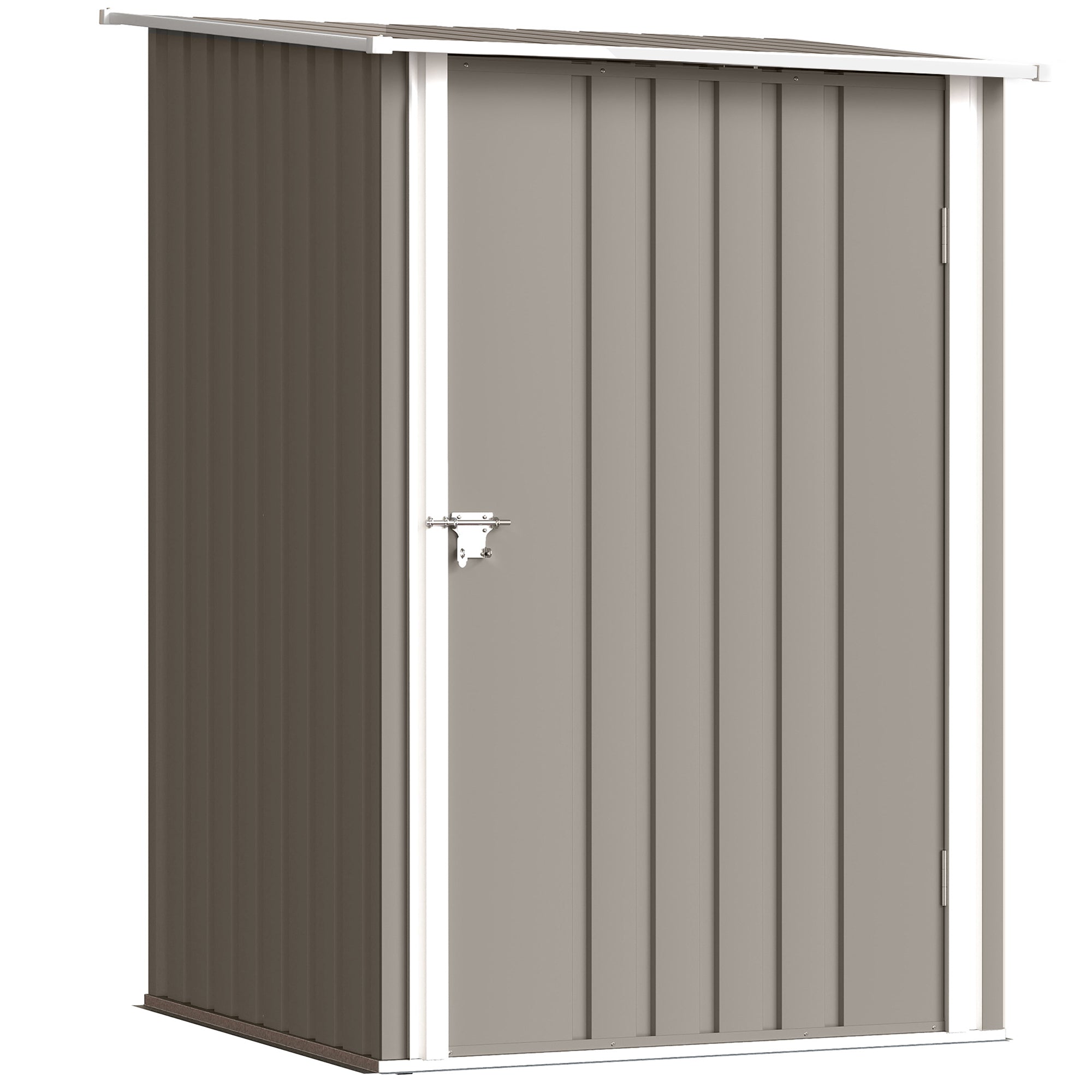 Abri de Jardin 1m² - Remise pour Outils - cabanon Porte verrouillable - dim. 1L x 1,03l x 1,6H m - tôle d'acier ondulée