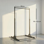 Station de musculation et barre de traction power tower 200 kg avec 8 niveaux de hauteur noir