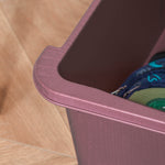 Organisateur de jouets pour enfants avec tiroirs à 3 niveaux, boîtes de rangement en plastique, 37 x 37 x 56,5 cm, rose