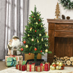 Sapin de Noël artificiel avec 310 branches support en acier socle pliable en acier hauteur 120 cm vert