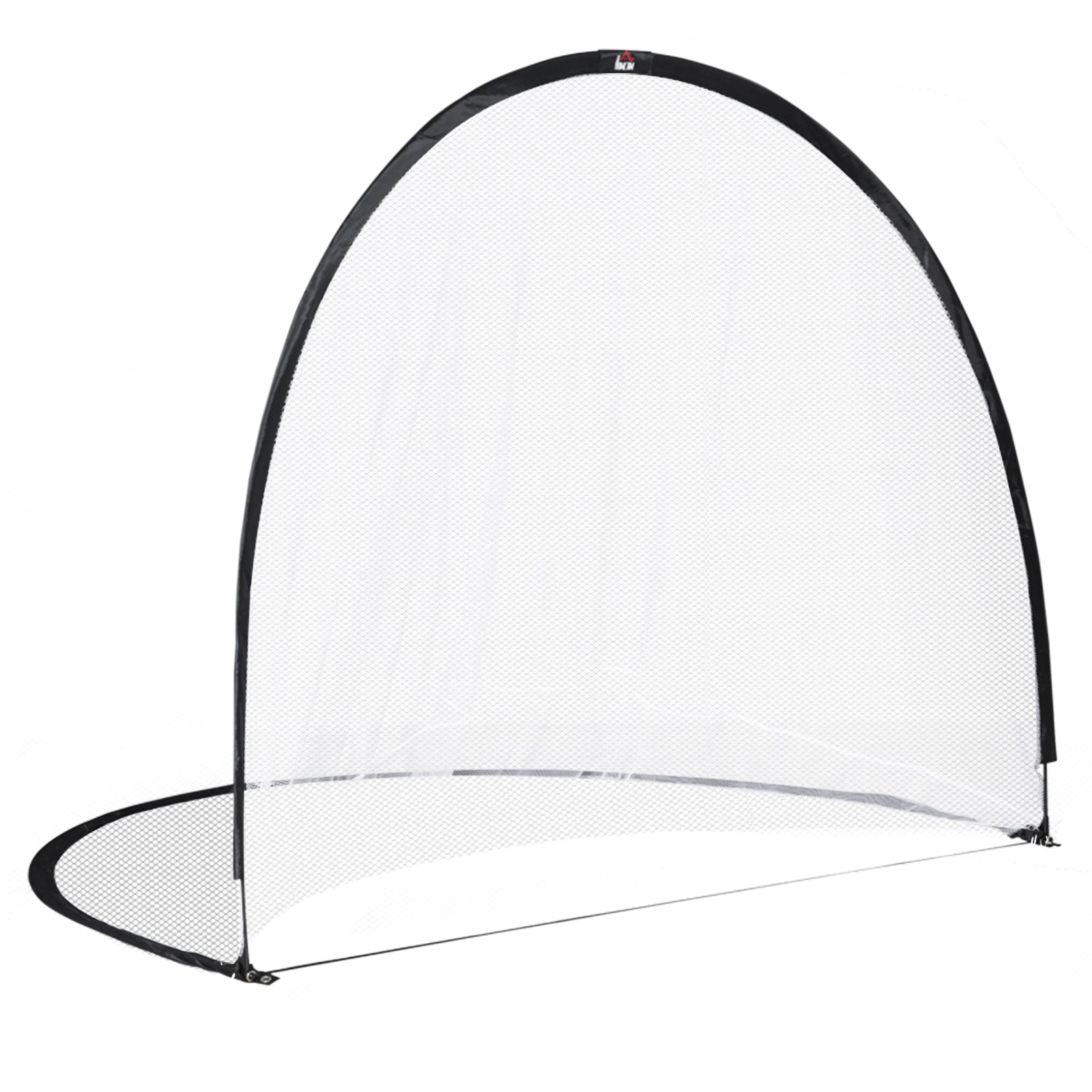 Cage de Football système Pop Up avec sac de transport et piquets de fixation dim. 247L x 203l x 201,5H cm noir et blanc